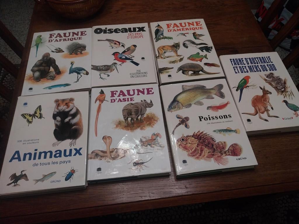 Livres sur la Faune , les animaux Asie , Afrique ,  +/_400p, Ophalen