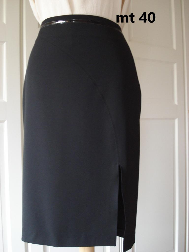 zwarte koker rok met split mt 40, Taille 38/40 (M), Enlèvement ou Envoi, Comme neuf, Longueur genou
