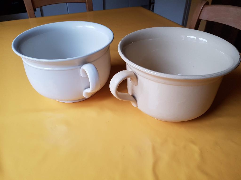 Lot de 2 pots de chambre (vases de nuit) Boch Frères, Antiquités & Art, Enlèvement ou Envoi