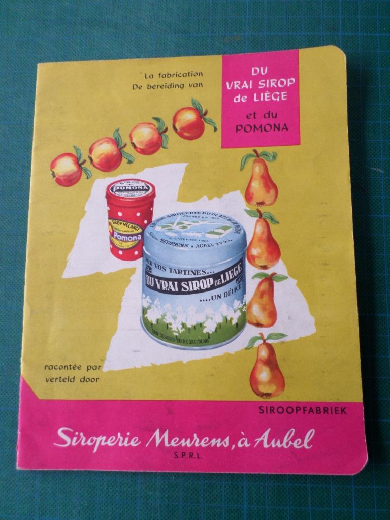 Cahier d'école ancien - pub.Siroperie Meurens Aubel - '60, Collections, Enlèvement ou Envoi, Utilisé, Autres types