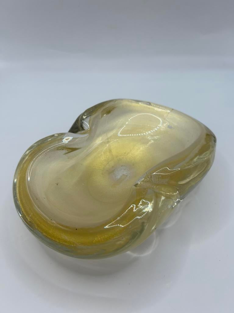 Oude glas murano bowl goudstof jaren 50 mogelijks Seguso, Enlèvement ou Envoi