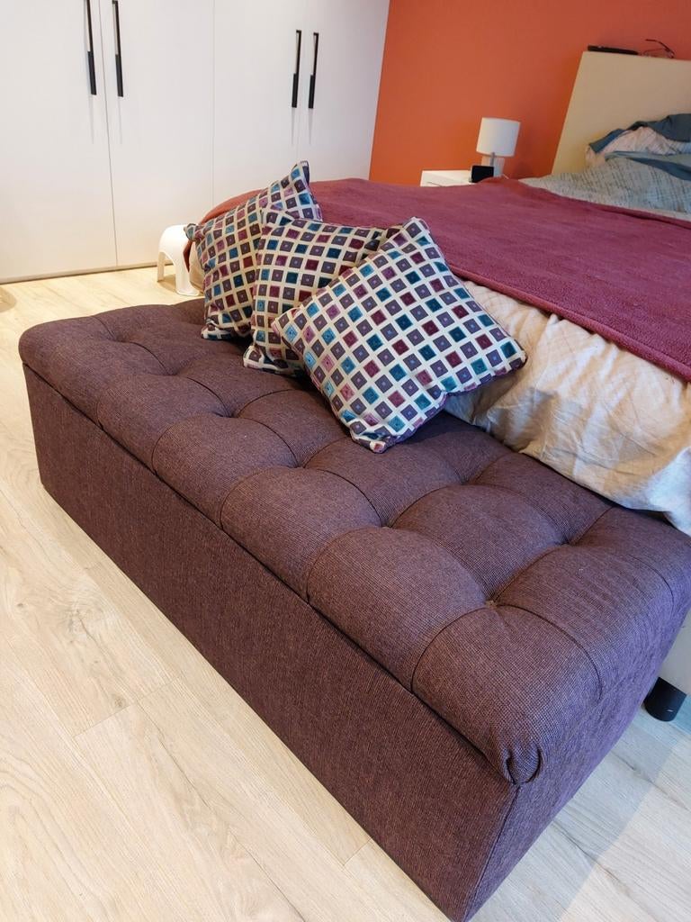 Gestoffeerde bank, Huis en Inrichting, Slaapkamer | Slaapbanken, Ophalen