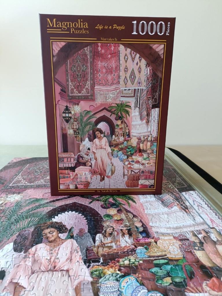 Puzzel  Magnolia  1000 stukjes, Ophalen of Verzenden, 500 t/m 1500 stukjes, Zo goed als nieuw, Legpuzzel
