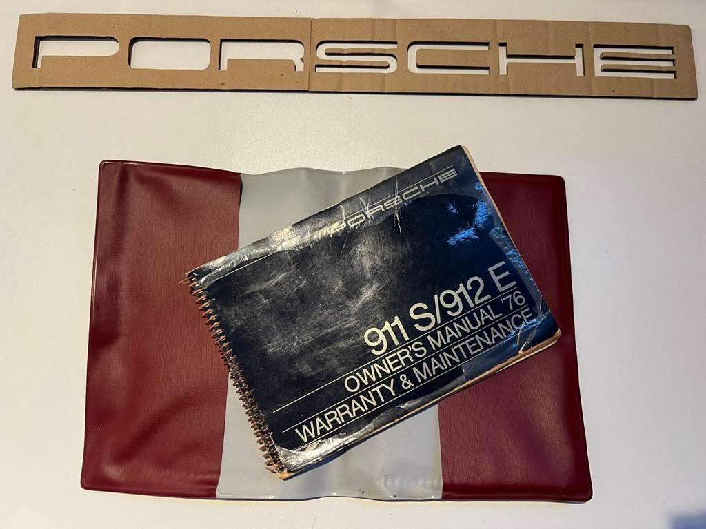 Porsche 911s 912e uit 1976 ownersmanual ongebruikt, Enlèvement