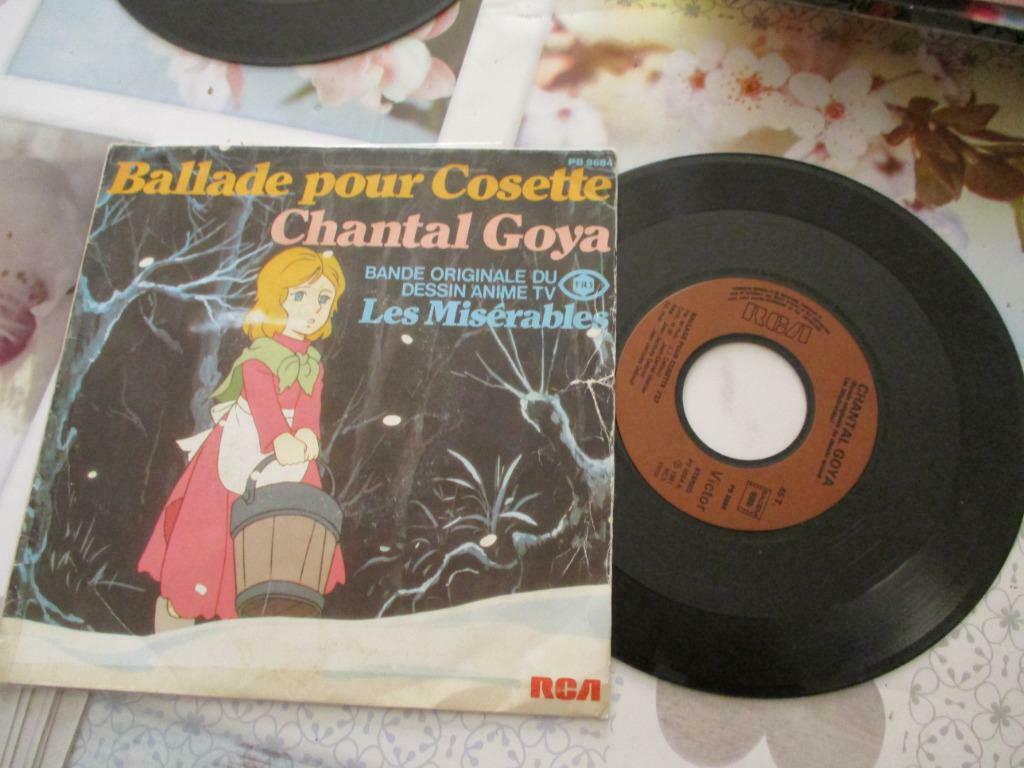 DISQUE VINYL 45 TOURS. CHANTAL GOYA "BALLADE POUR COSETTE"., Enlèvement ou Envoi, 6 à 9 ans