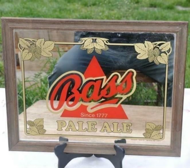 Miroir de brasserie bass année 1985, Enlèvement ou Envoi