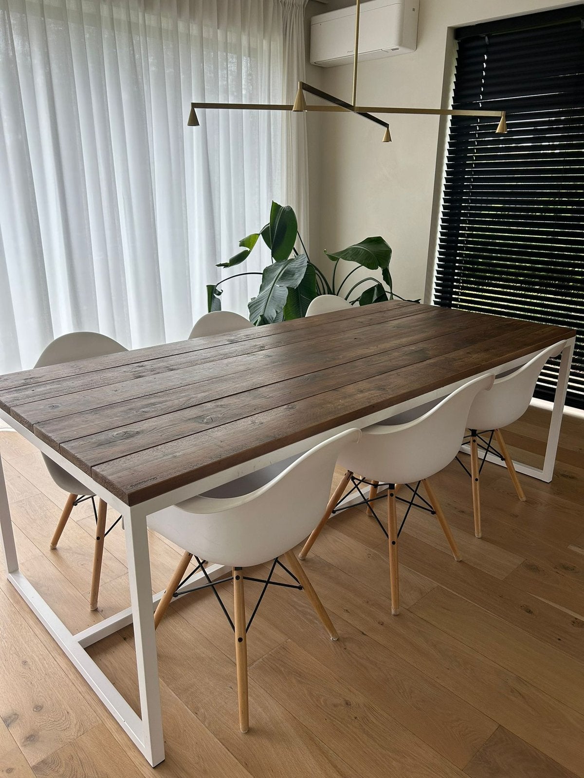 Thinkwood “Ferre” eettafel - 220x100cm, Gebruikt, 100 tot 150 cm, 200 cm of meer, Vijf personen of meer