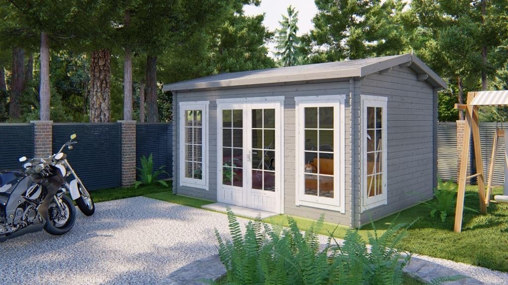 Cabane en rondins - Arne Garden House | 28 mm | épicéa, Envoi, Neuf