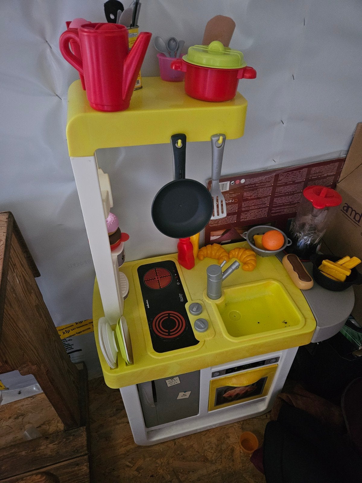 keuken en winkeltje, Kinderen en Baby's, Speelgoed | Speelkeukens, Ophalen, Gebruikt, Kunststof, Speelkeuken