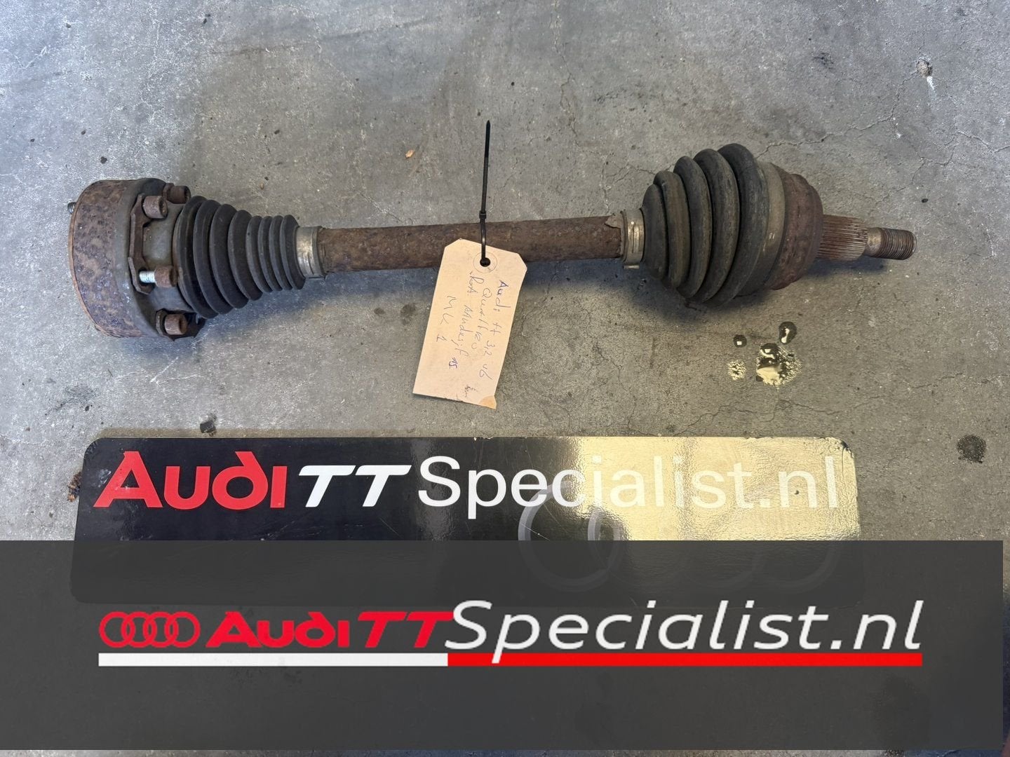 Aandrijfas rechts achter Audi TT MK1 3.2 V6 Quattro, Gebruikt, -, -, -
