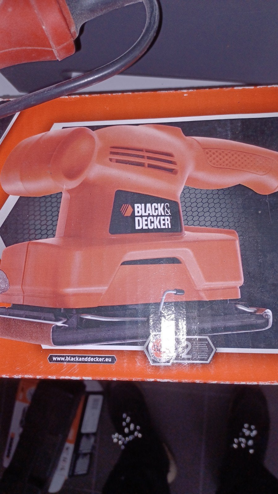 Black en decker vlakschuurmachine, Ophalen