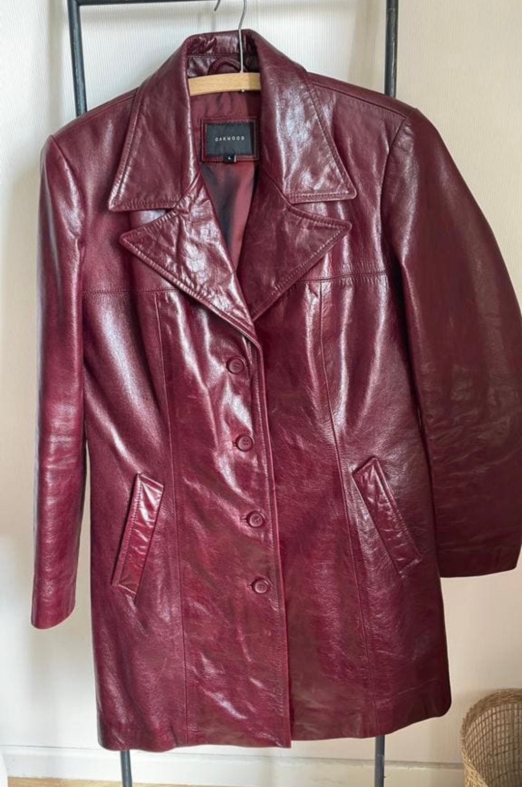 Veste en cuir Oakwood L, Enlèvement ou Envoi, Porté