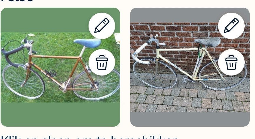 koersfietsen vintage motobecane/fangio, Enlèvement, Utilisé, Autres marques