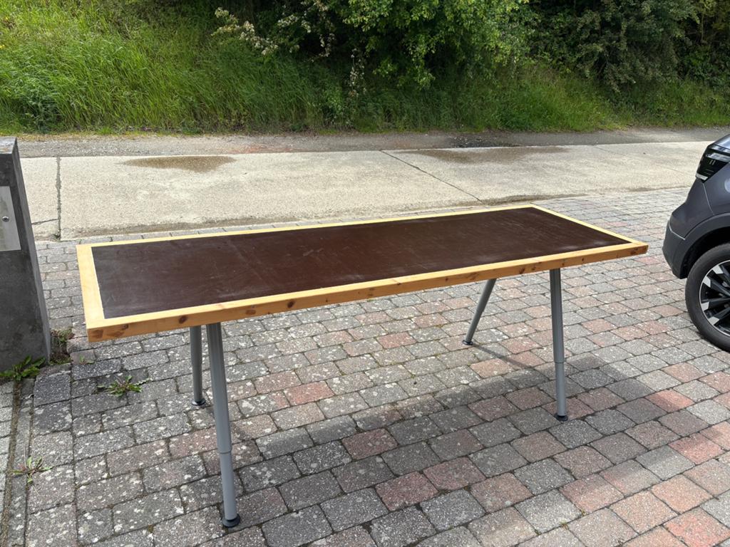 Tafel met regelbare poot hoogte, Tuin en Terras, Ophalen, Gebruikt, Rechthoekig
