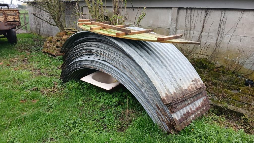 Witloofplaten, Ophalen, Overige materialen
