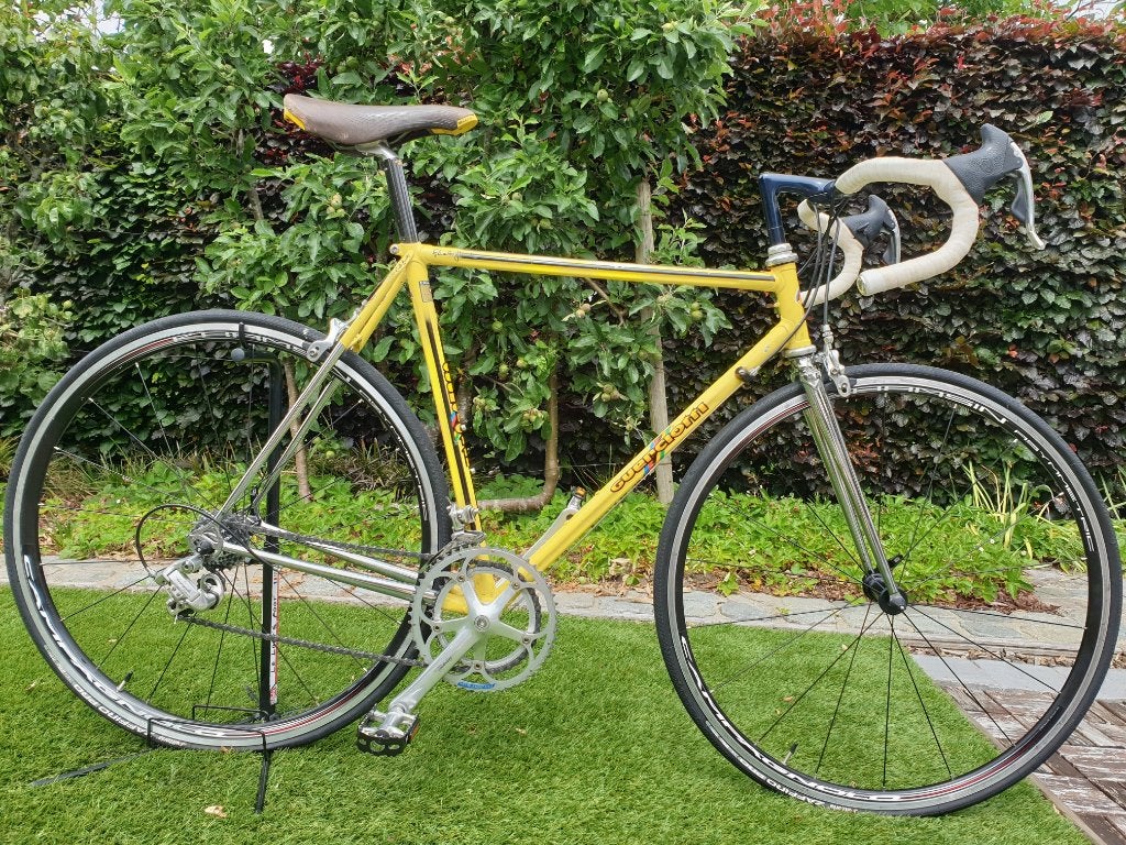 Unieke Guerciotti koersfiets met originele panto's., Gebruikt, Aluminium, 53 tot 57 cm, Ophalen