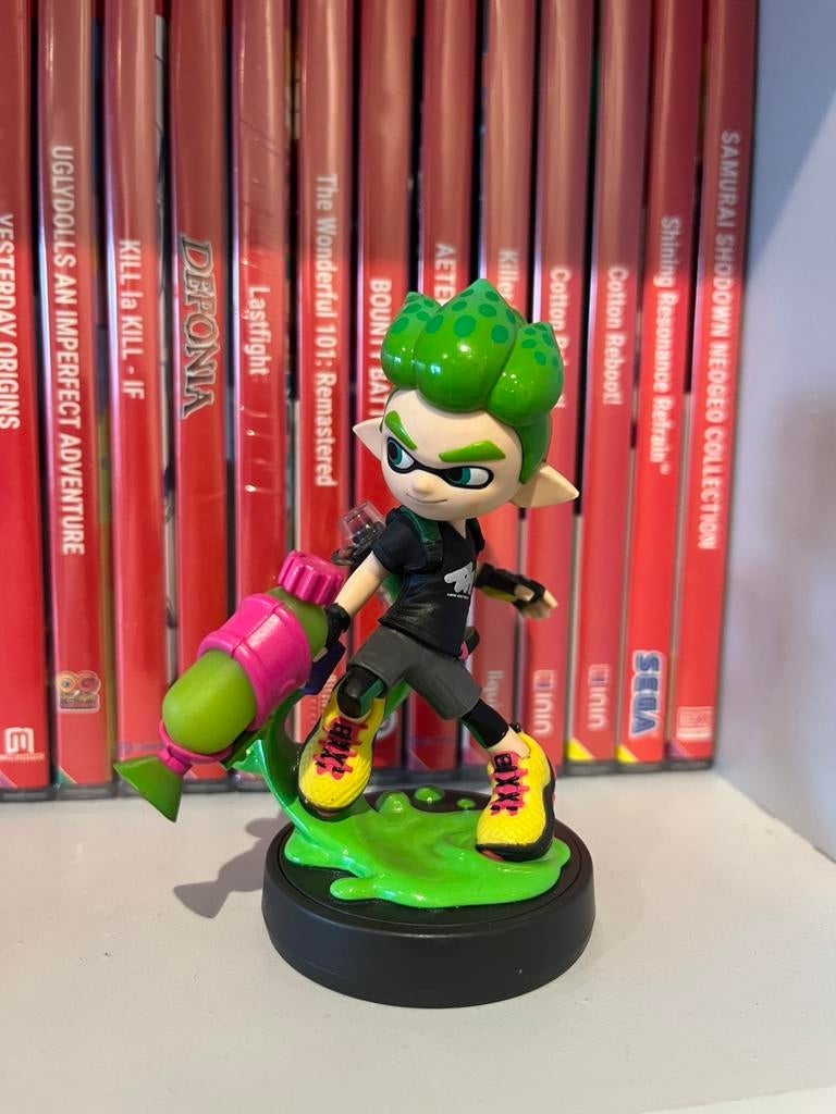 Amiibo Inkling Boy Neon Green (Splatoon), Games en Spelcomputers, Ophalen of Verzenden, Zo goed als nieuw