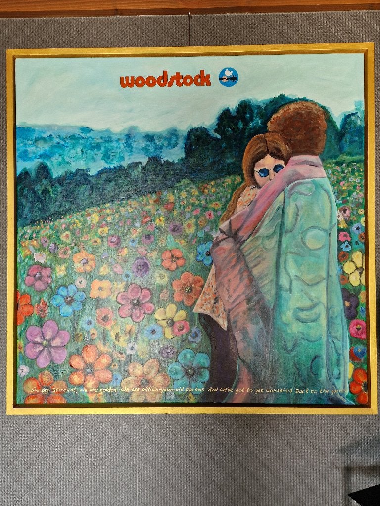 Sanne Vaassen " Woodstock" Olie op Canvas, Ophalen
