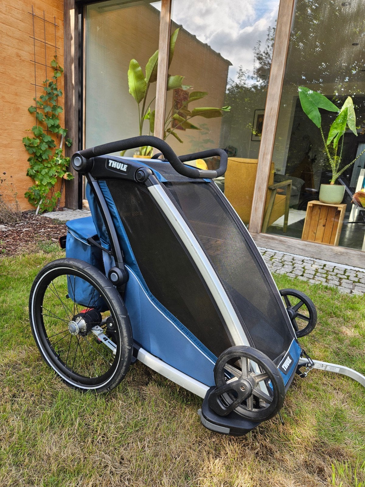 Thule Chariot Cross 1 + baby supporter, Fietsen en Brommers, Ophalen, Vering