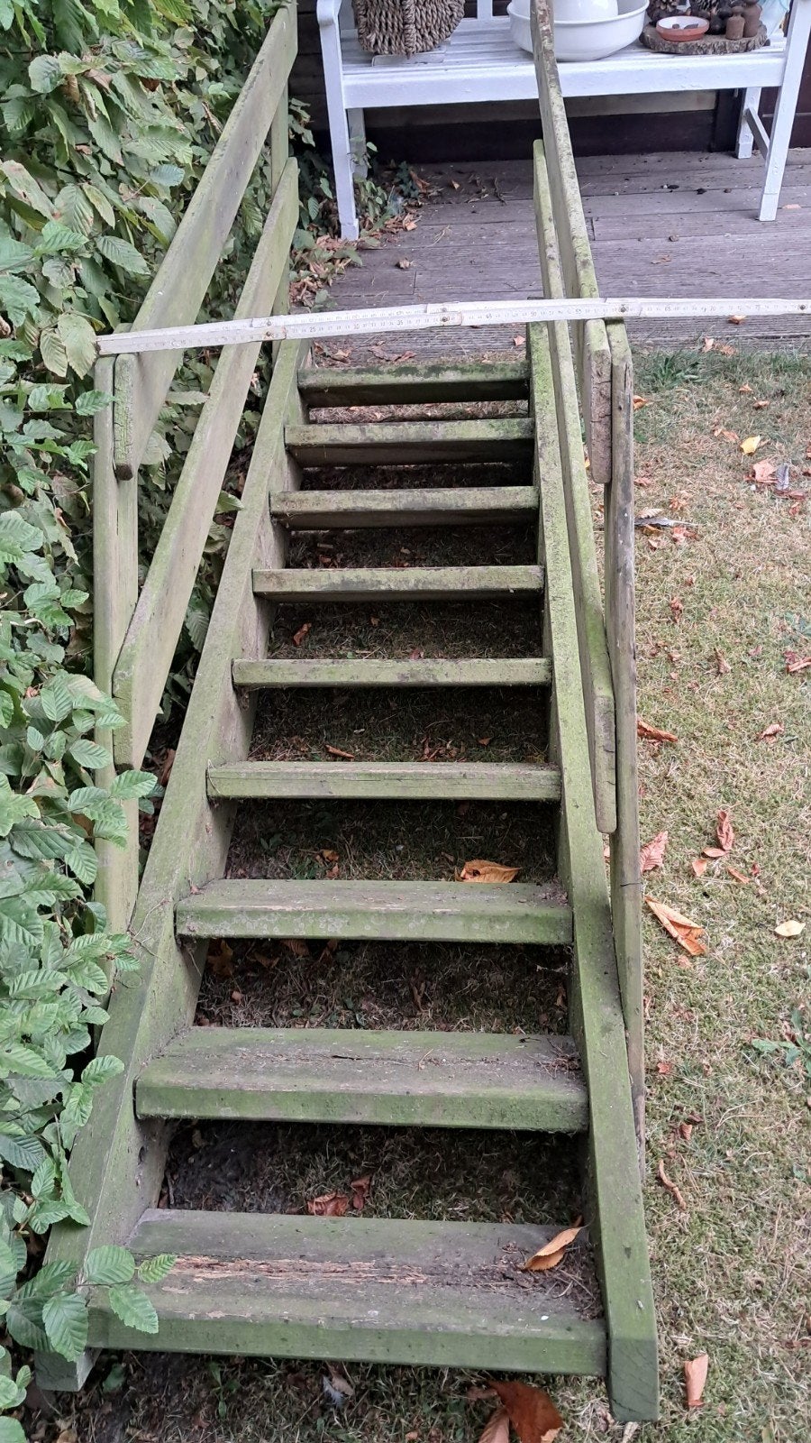 houten trap met leuning voor speeltuig of boomhut of ... in, Doe-het-zelf en Bouw, Ladders en Trappen, Ophalen, Trap