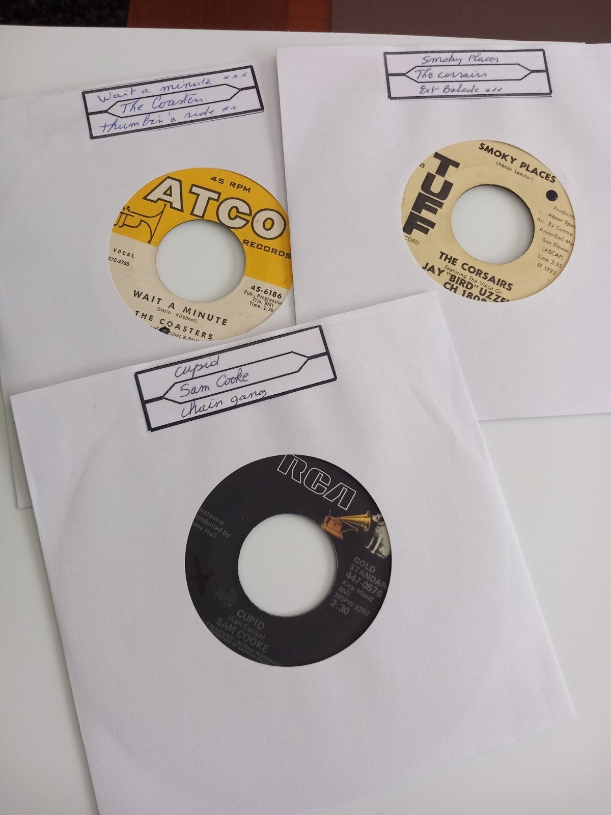 3 VINYLES R&B OLDIES 60S .USA 45T  20 EURO, Enlèvement ou Envoi, R&B