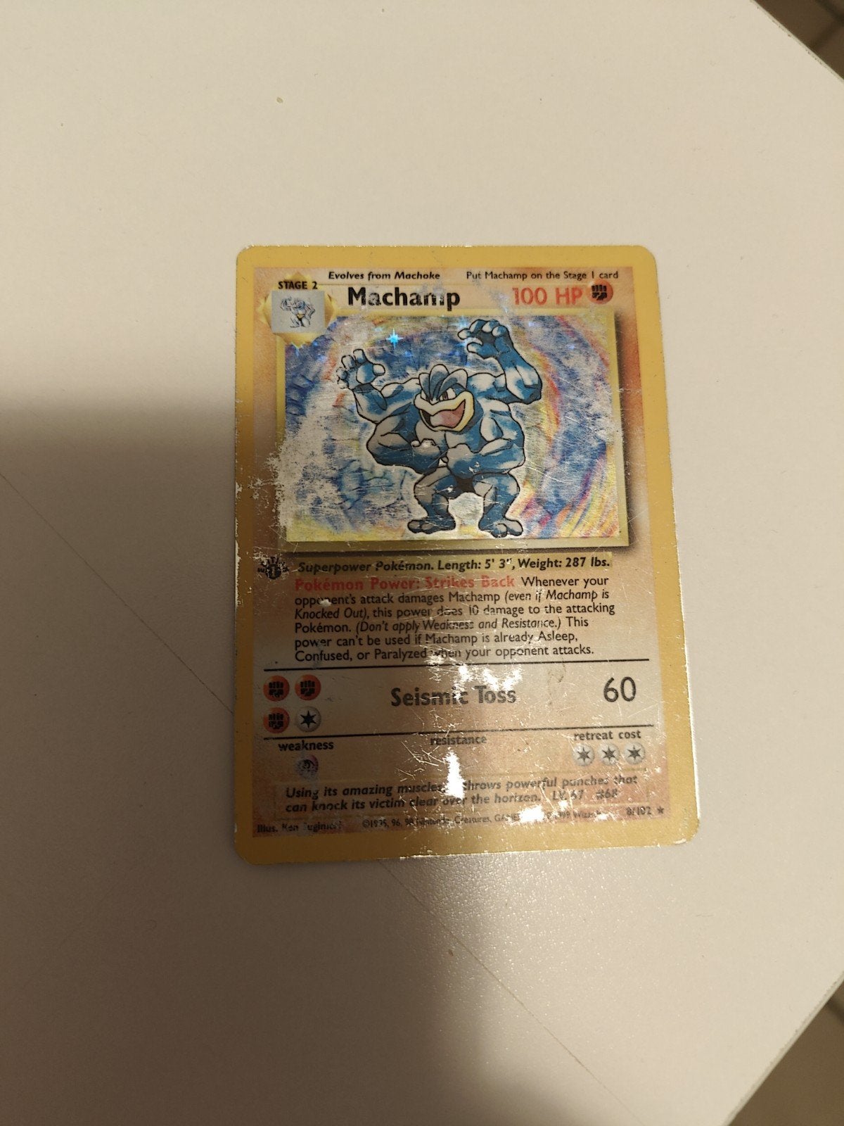 Machamp 1 edition, Enlèvement, Utilisé, Cartes en vrac, Foil