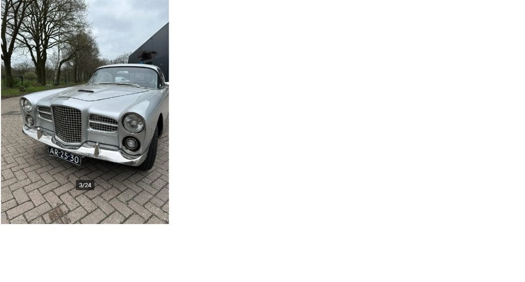 Facel Vega HK 500 bouwjaar 1961 in Excellente staat, Auto's, 4 zetels, Achterwielaandrijving, Leder, Particulier