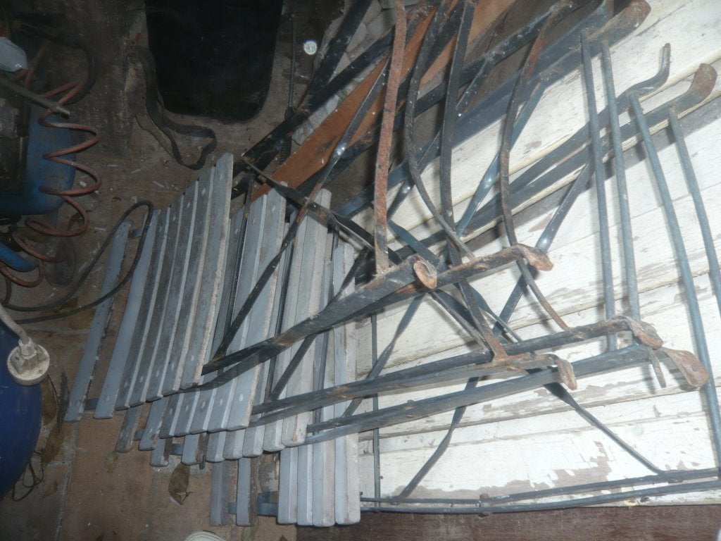 CHAISES DE JARDIN, Enlèvement, Utilisé, Métal