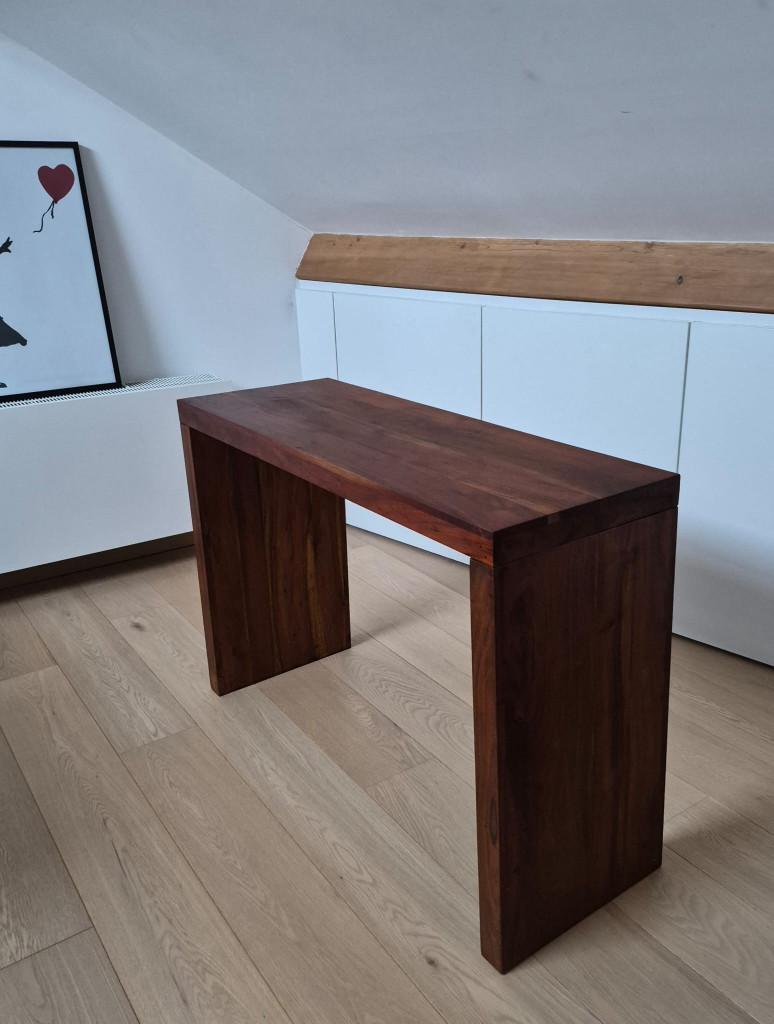 Meuble console en bois de manguier massif, 25 à 50 cm, Moins de 100 cm, Minimaliste, Comme neuf