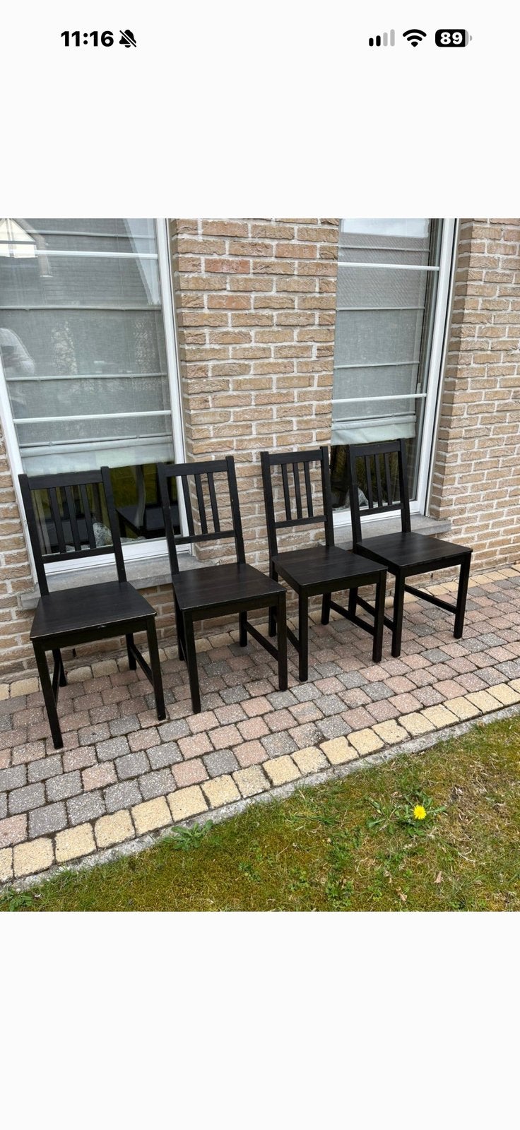 4 leuke Brocante Ikea stoelen, Huis en Inrichting, Ophalen, Zo goed als nieuw
