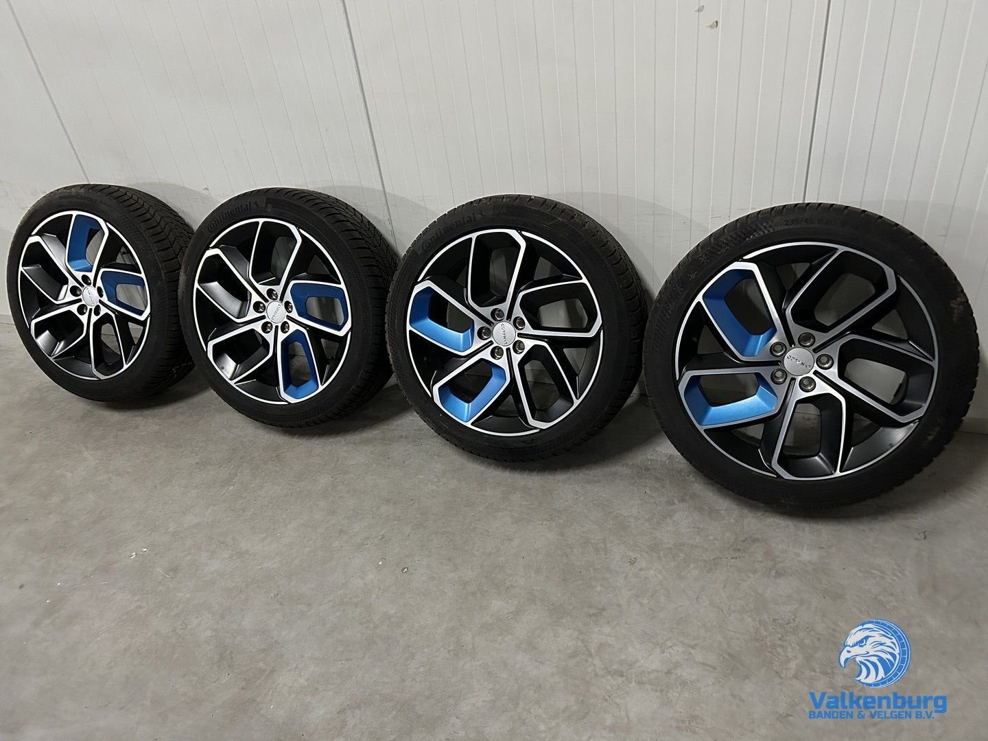 8mm! Originele Lynk & Co 20 inch zwarte velgen 5x108 winterb, Auto-onderdelen, Banden en Velgen, Gebruikt, -, -, Banden en Velgen