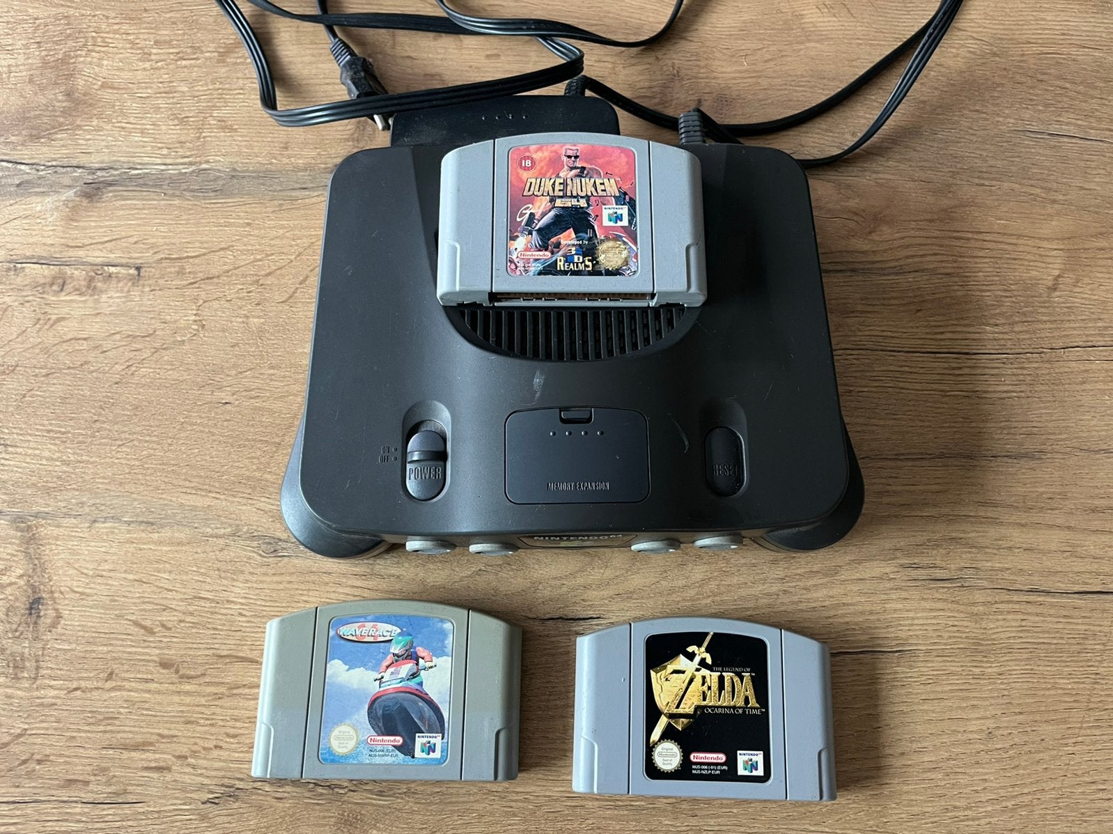 Nintendo 64 met 3 spelletjes, Ophalen of Verzenden, Gebruikt