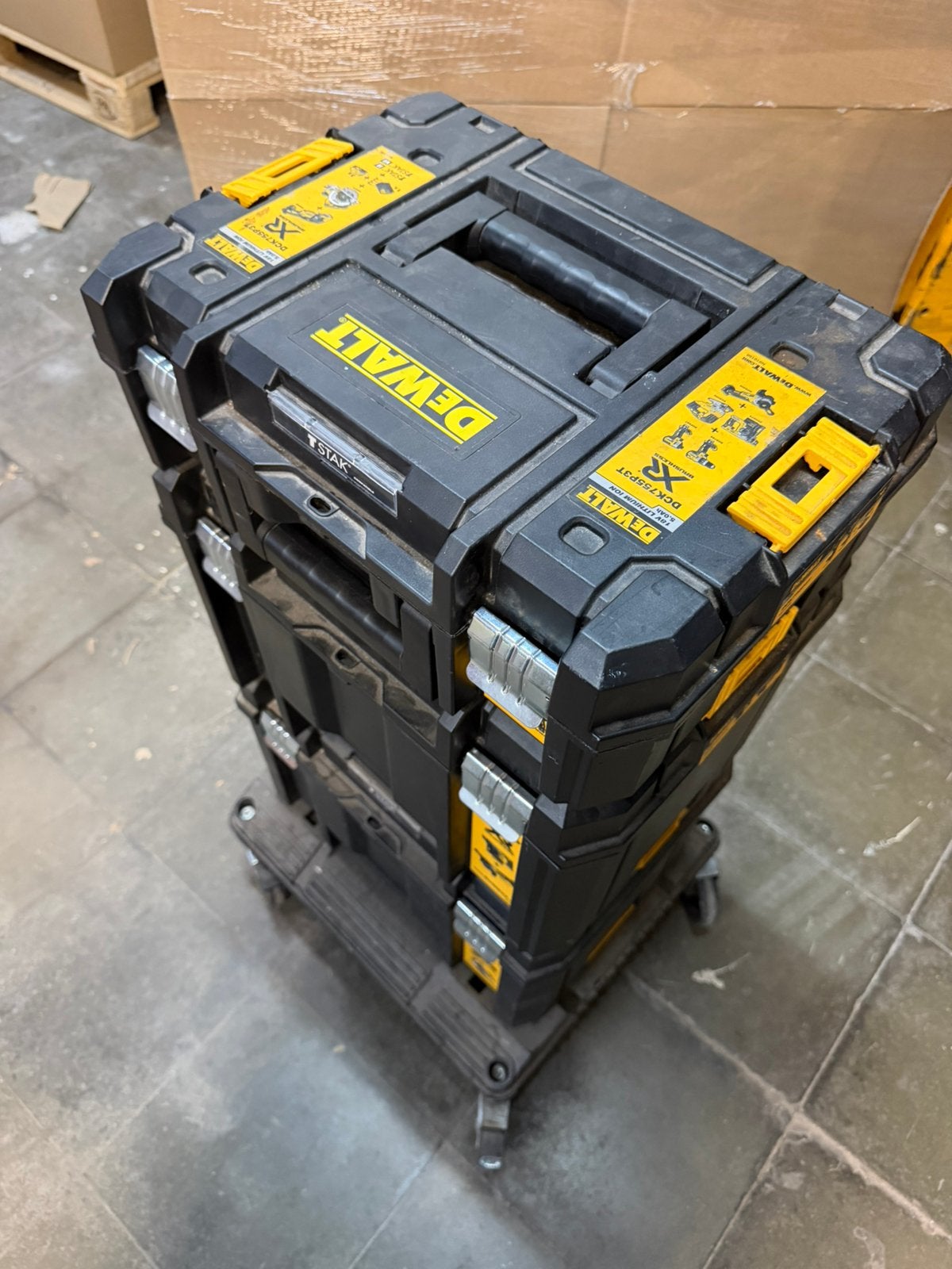 Dewalt set 7 stuks en 4 accusTSTAK, Ophalen, Zo goed als nieuw