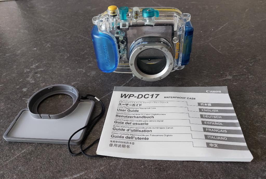 Coque étanche Canon WP-DC17, TV, Hi-fi & Vidéo, Photo | Appareils photo étanche, Comme neuf, Caisson étanche, 10 à 40 mètres, Enlèvement ou Envoi