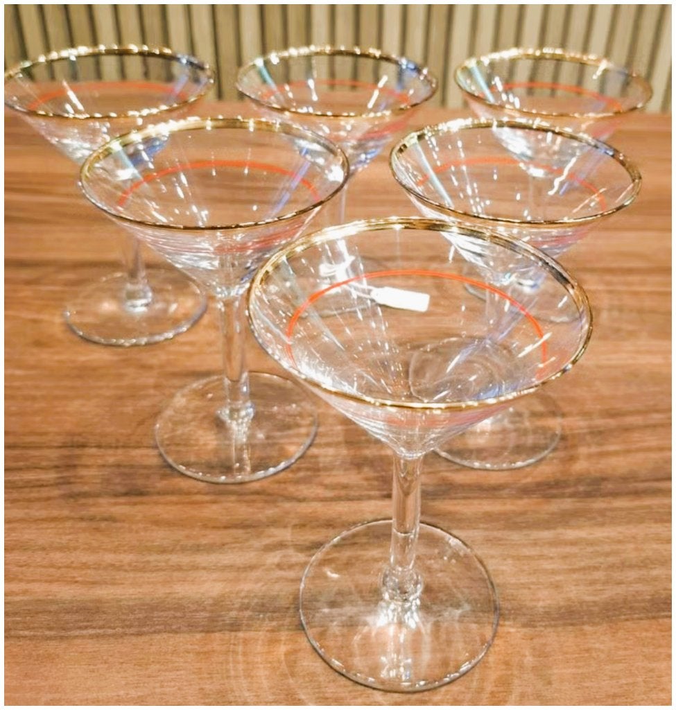 Verres à martini anciens., Enlèvement ou Envoi