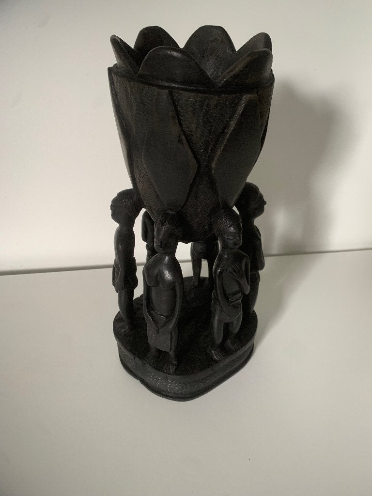 afrikaanse Kunst , echt ebbenhouten beeldje, Antiek en Kunst, Ophalen