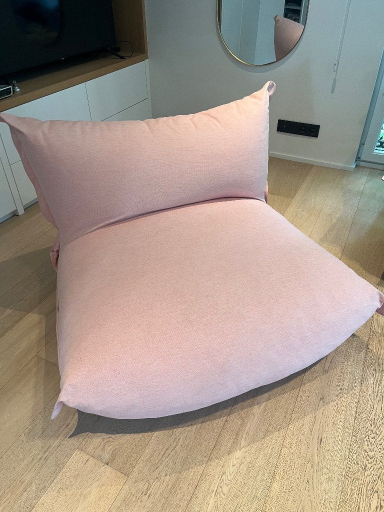 FATBOY Fauteuil Bonbaron rose, Maison & Meubles, Fauteuils, 75 à 100 cm, Tissu, Enlèvement, Utilisé