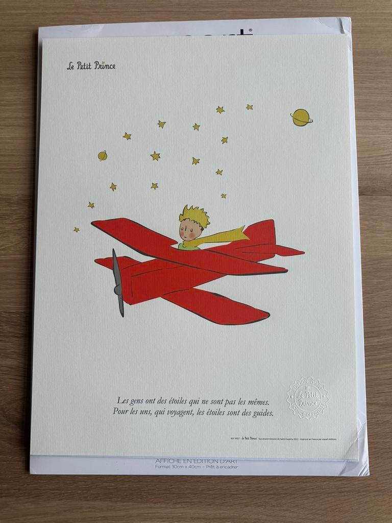 Poster Le petit prince 30x40 - origineel, Enlèvement, Comme neuf