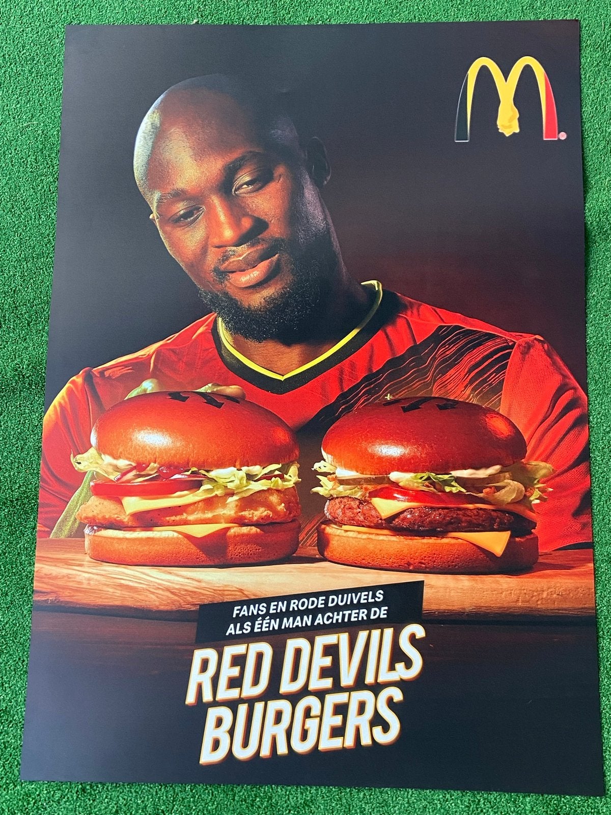 Harde kunstof poster lukaku rode duivels, Verzamelen, Ophalen of Verzenden, Nieuw, Poster, Plaatje of Sticker