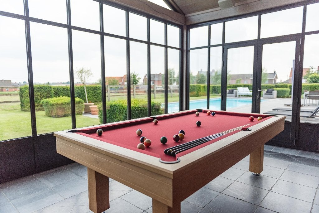 Pool/drieband blok biljarttafel, Enlèvement, Comme neuf, Table de billard