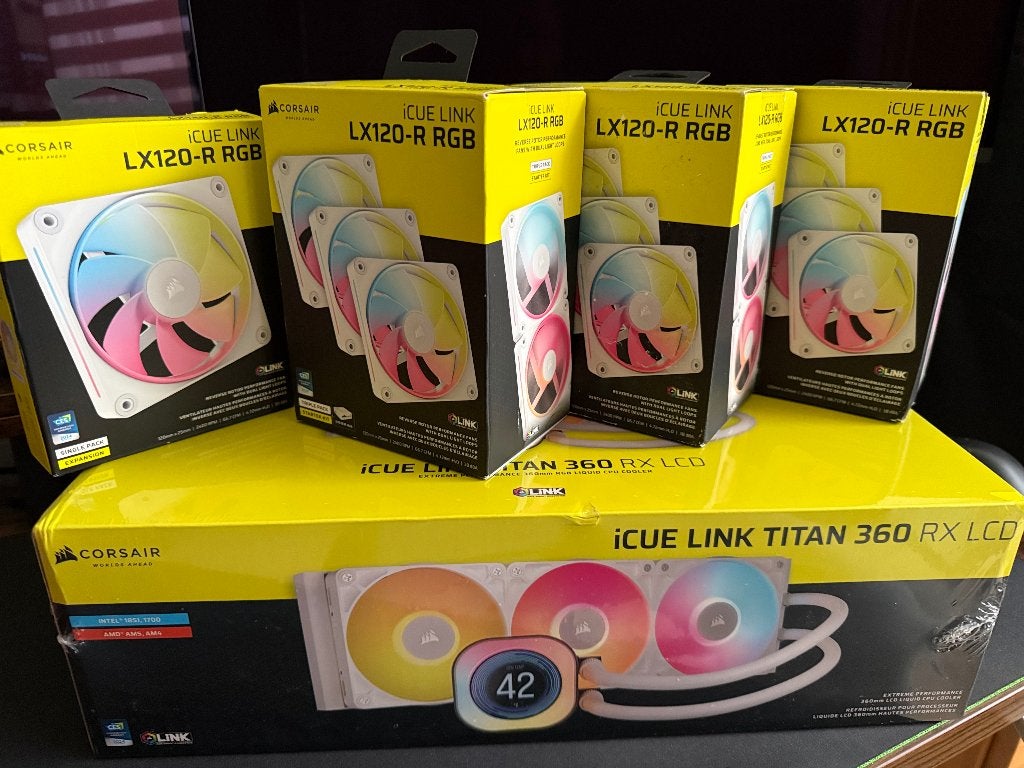 Lot Refroidisseur Aio + ventilateurs Corsair (neufs), Informatique & Logiciels, Enlèvement, Neuf, Refroidisseur ordinateur à eau