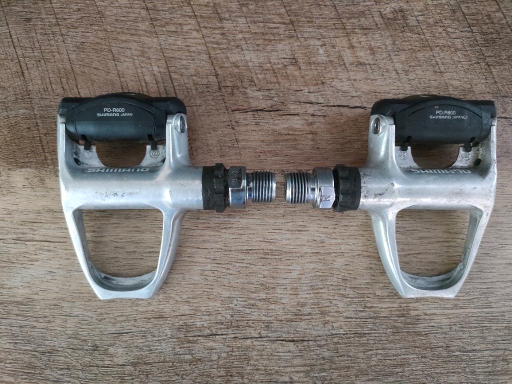 Shimano PD-R600 klikpedalen, Pédalier ou Pédales, Enlèvement ou Envoi, Utilisé, Aluminium