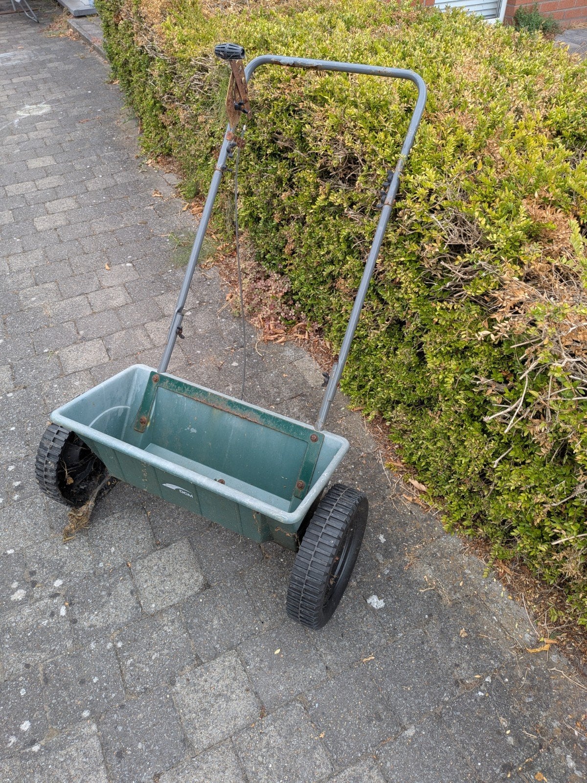 Strooiwagen - 60cm brede bak, Ophalen