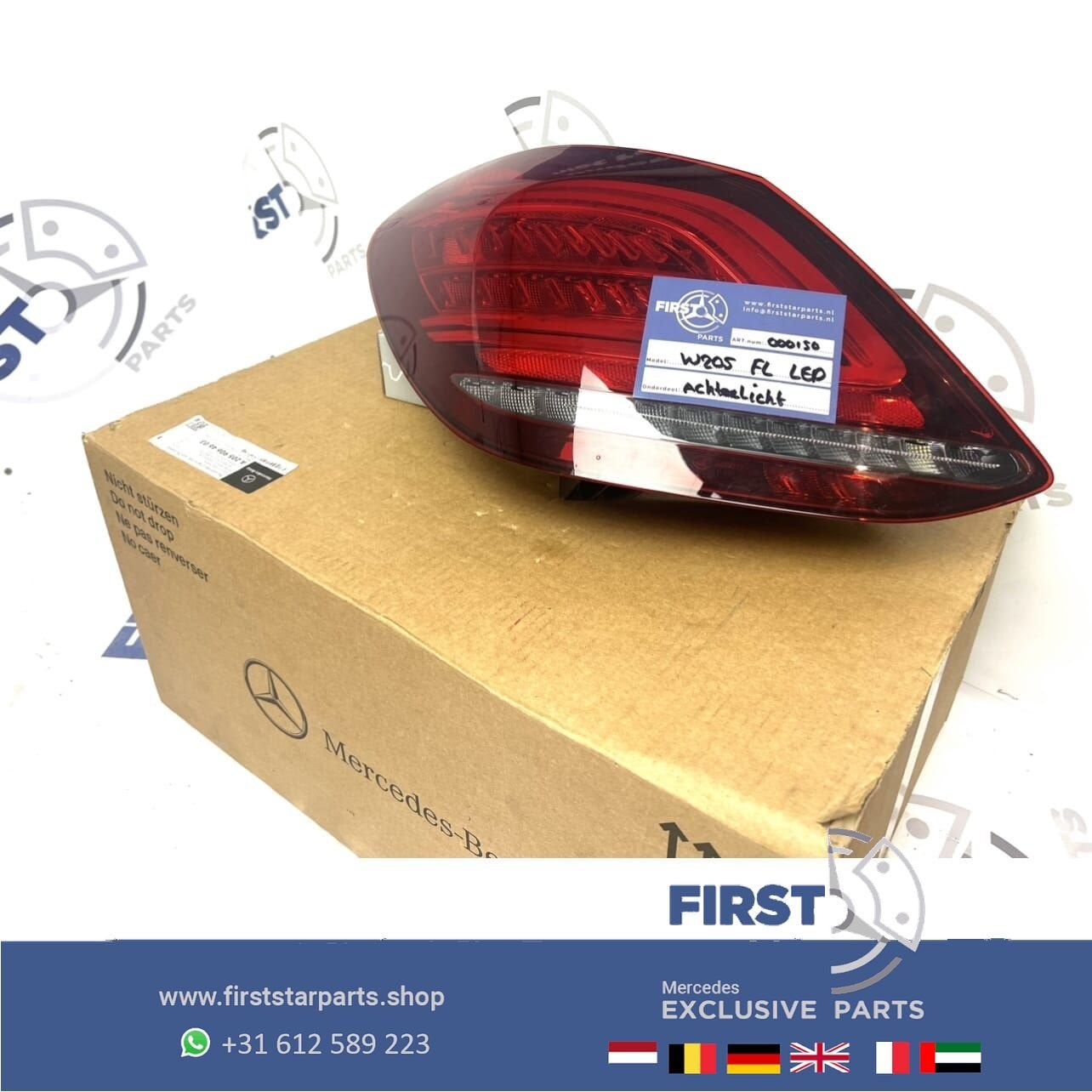 A2059064503 W205 FACELIFT VOL LED achterlicht LINKS Mercedes, Auto-onderdelen, Gebruikt, -, Ophalen of Verzenden, -