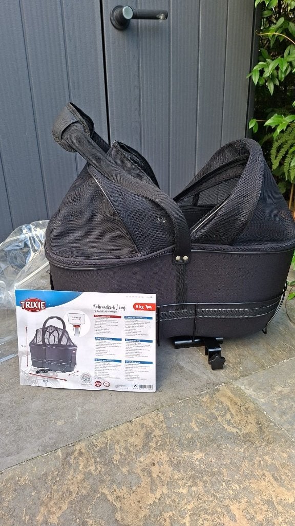 Fietsmand TRIXIE hond max. 8 KG (Dilbeek of Middelkerke), Ophalen, Zo goed als nieuw, Fietsmand