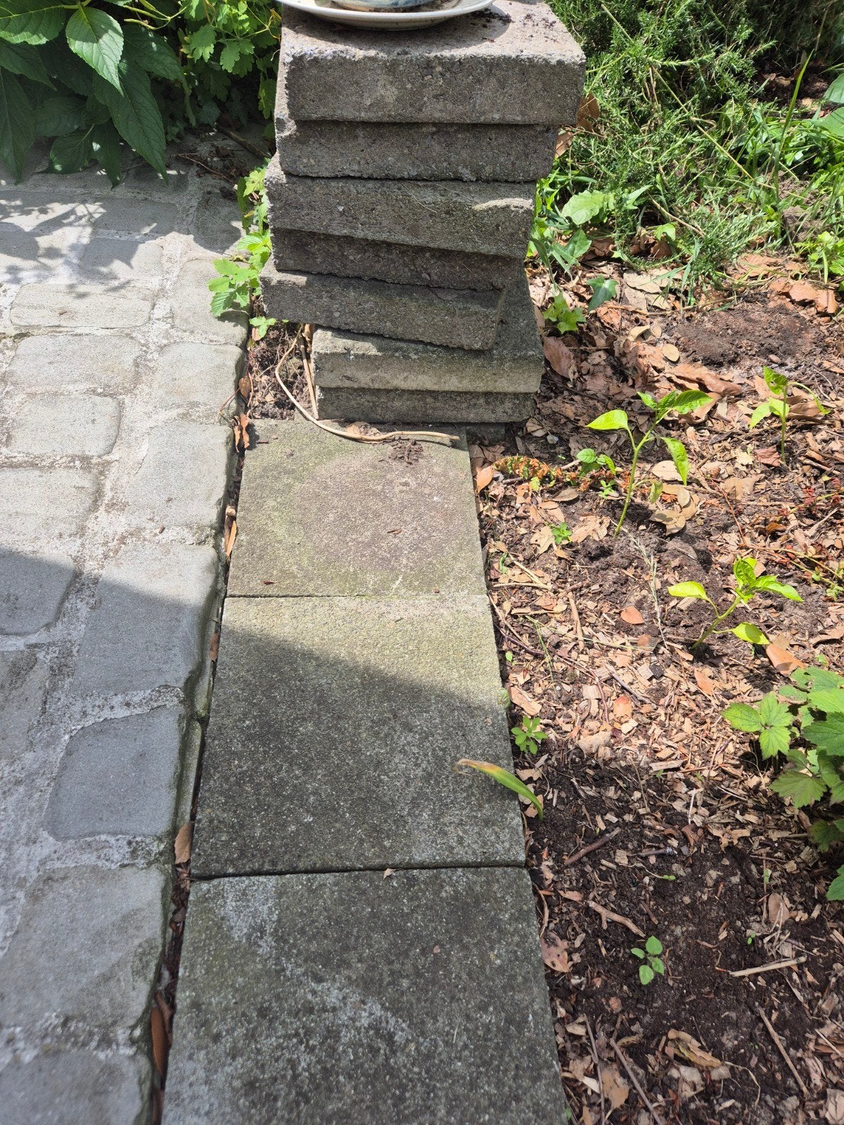 Gratis stoeptegels, Tuin en Terras, Ophalen