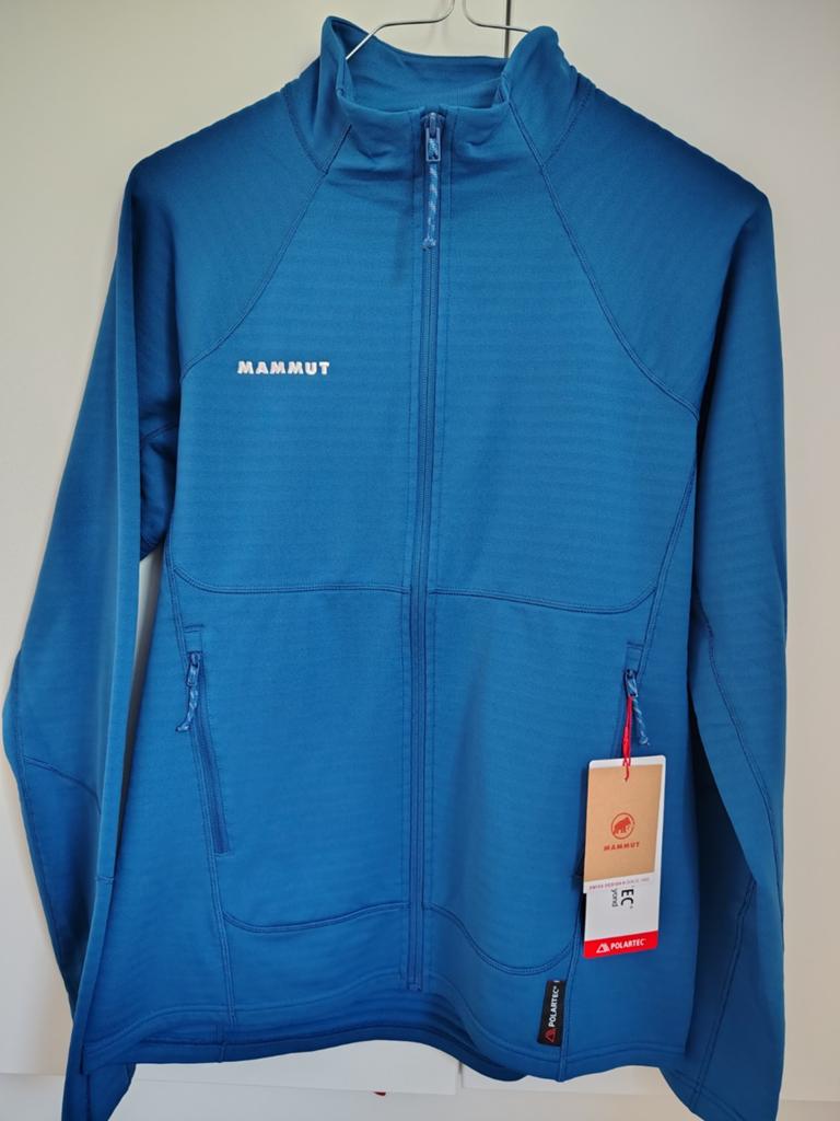 Mammut fleece tussenjas, Kleding | Heren, Sportkleding, Maat 52/54 (L), Blauw, Ophalen of Verzenden