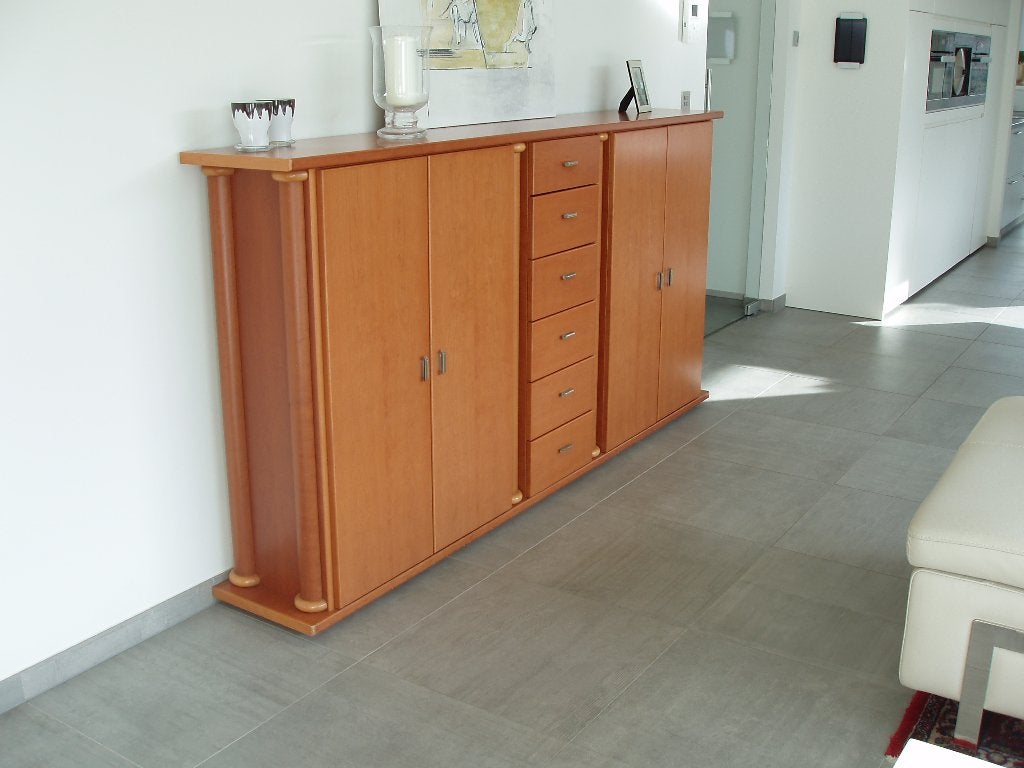 Dressoirkast Hulsta, Maison & Meubles, 25 à 50 cm, 200 cm ou plus, Avec tablette(s), Cerisier