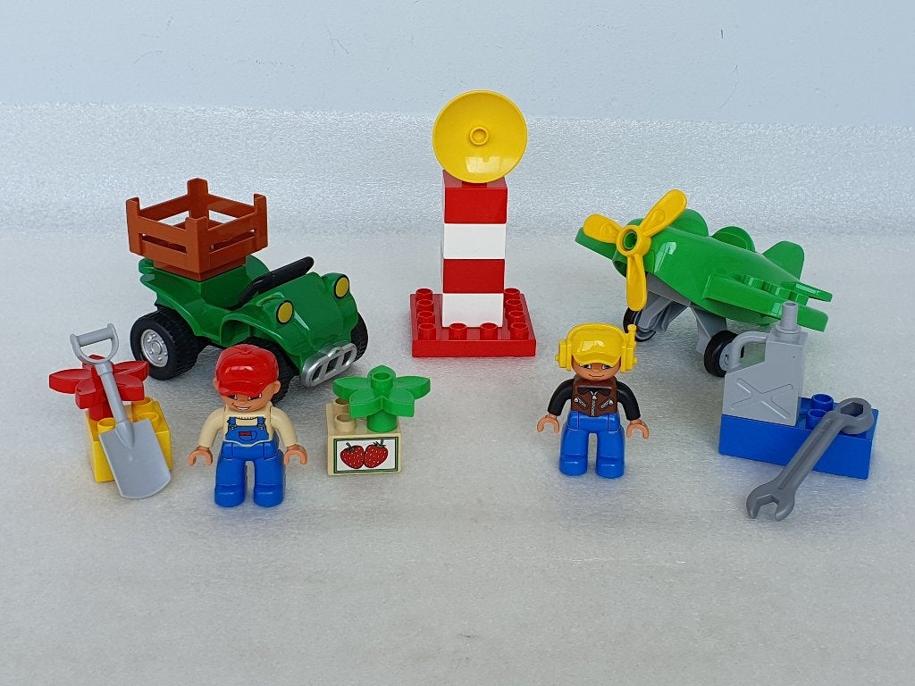 Lego Duplo 5645 Quad + 10808 Klein Vliegtuig, Gebruikt, Ophalen of Verzenden, Compleet, Duplo