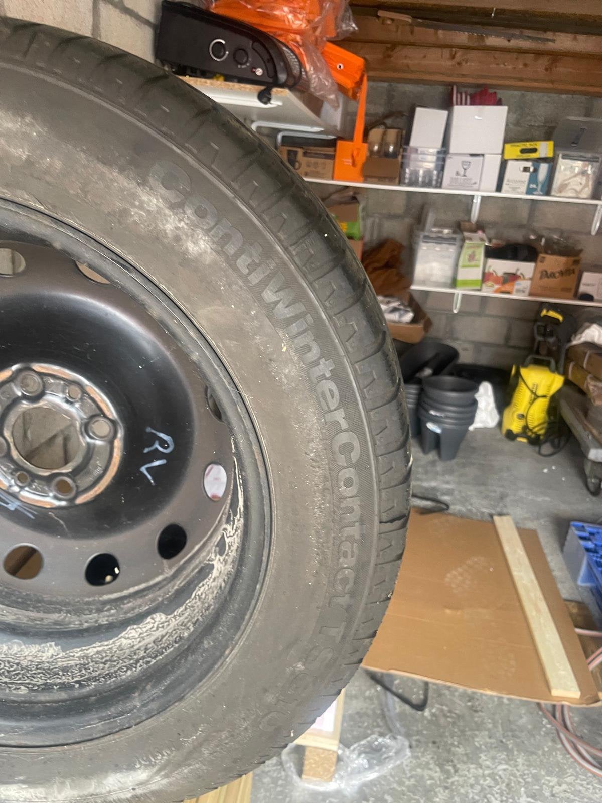 Continental WinterContact TS810 185/65 R15 op stalen velg, Auto-onderdelen, Banden en Velgen, Ophalen, Band(en)